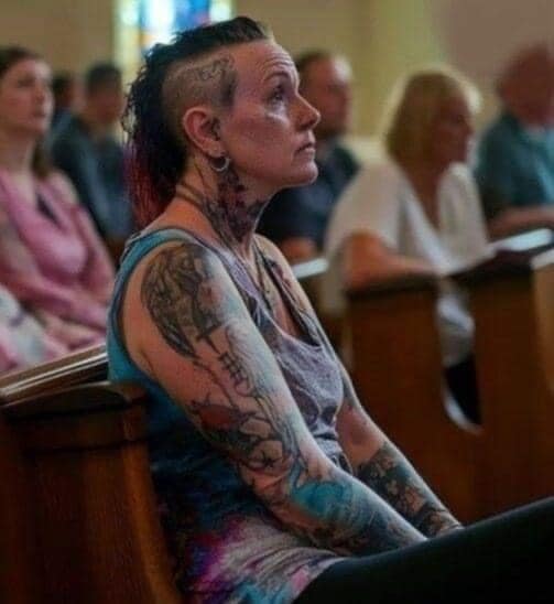 I saw an adult woman with many piercings and tattoos in church, and I felt uncomfortable. Am I wrong to think there are standards?