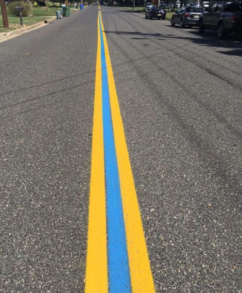 If You’ve Noticed A Blue Line Painted On The Street, Here’s What It Means