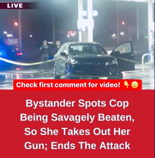 Bystander Spots Sergeant Being Savagely Beaten, So She Takes Out Her Gun And Ends The At ack