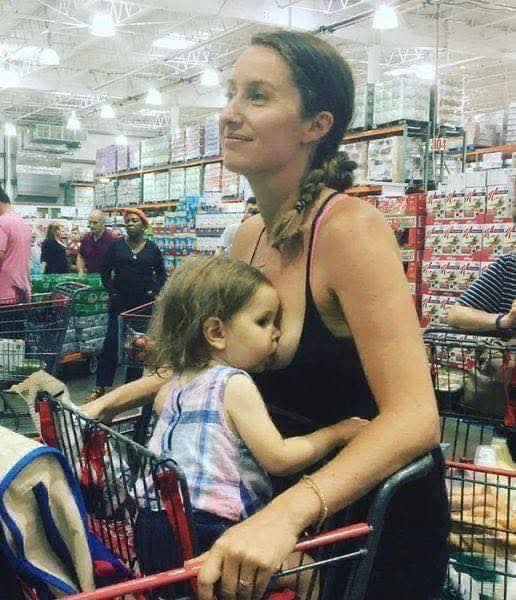 Mom Breastfeeding In Costco Fires Back At Haters.